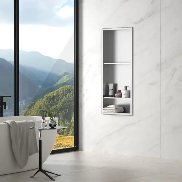 Bernkot Stainless Steel Shower Niche 30" X 12" in Bathwares in Markham / York Region - Image 7