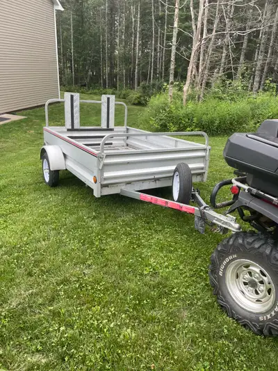 This trailer is inspected until Dec 2025 Great shape Add on of spare tire assembly and tire. Front f...