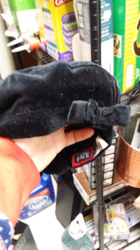 Kid Black velvet beret hat size 3-4T
