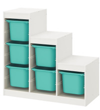 ***** ON HOLD PENDING PICKUP *****Trofast Ikea Storage With Bins