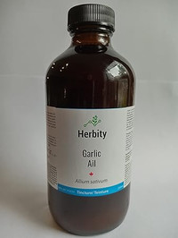 Garlic Herbal Tincture Liquid Extract, Hand Crafted  Vegan, Glut
