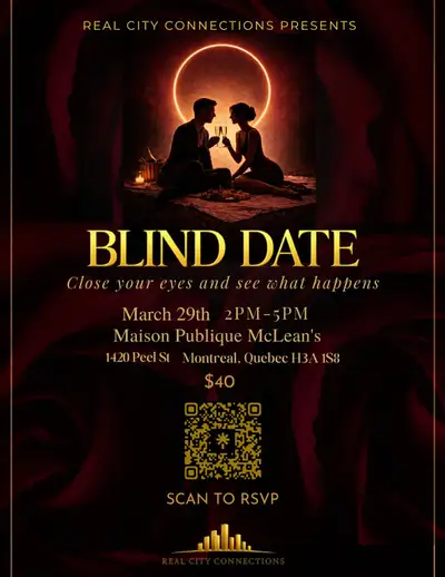 Blindfolded dating event March 29, View more