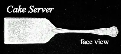Design styled like a silver plated 1930s Sheffield server This item was popular and is believed to b...