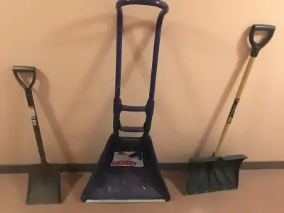 Sleigh snow shovel - save $25 - ergonomic heavy duty by Garant, View more