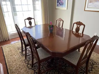 DINING ROOM TABLE AND CHAIR SET, View more