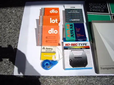 TYPEWRITER SUPPLIES, NEW IN BOXES, View more