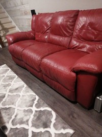 Natuzzi leather recliner 