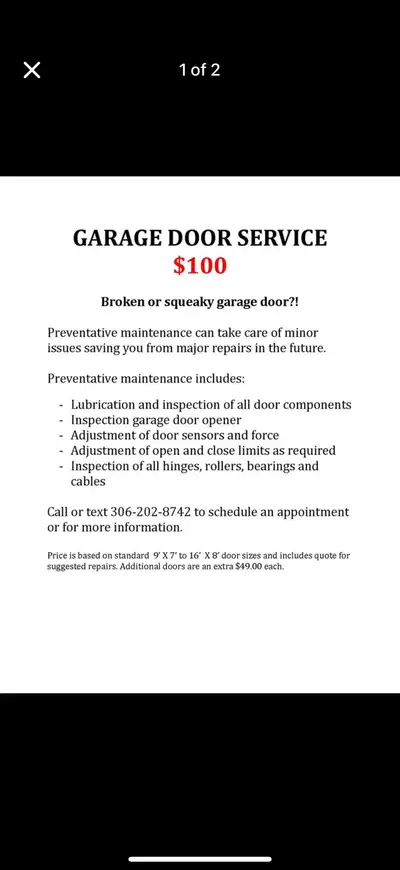 Garage Door installation, service and repair , View more