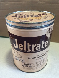 Vintage Jeltrate Dental Impression Caulk Tin