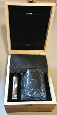 Whiskey Stones and Glass Gift Set