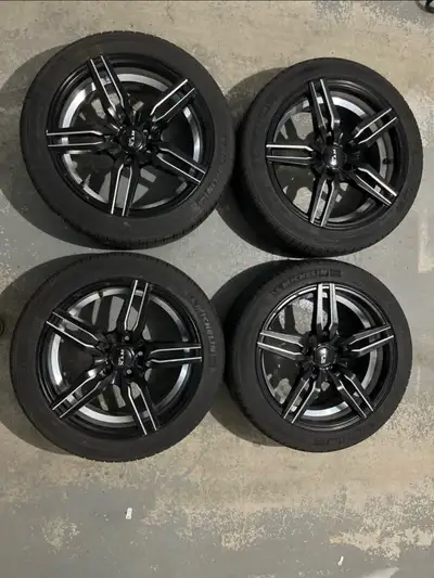 RTX RSpec 18 inch rims. 5x114.3 bolt pattern. Like new, only used in the summer. Semi gloss black wi...