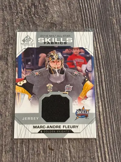 *** WILLING TO DO BUNDLES *** 1. 2018-19 Upper Deck SP Game Used All-Star Skills Fabrics Marc-Andre...