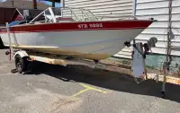 18.6 ft Starcraft Bowrider and trailer