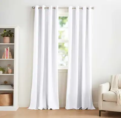 Amazon Basics Room Darkening Blackout Window Curtains, View more