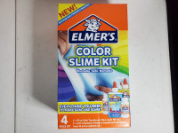 Elmer's color slime kit brand new / ensemble de glu couleur neuf