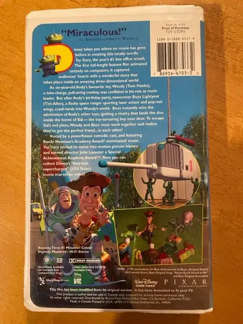 For Sale: Toy Story VHS in CDs, DVDs & Blu-ray in Sarnia - Image 3