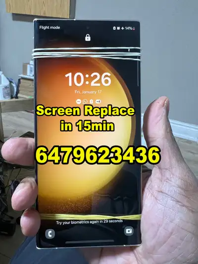 SAMSUNG/ IPHONE/ LG/ GOOGLE/ HUWAEI PHONE AND TABLE FIX ON THE SPOT While you wait 10 min SAVE YOUR...