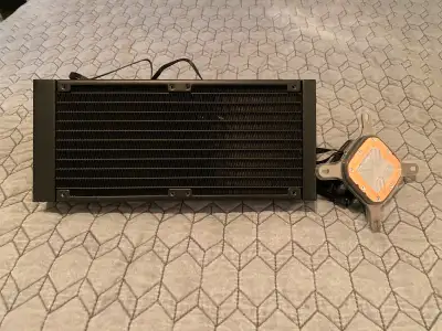 Corsair iCue H100i RGB Pro XT High-Performance 240mm Liquid CPU Cooler (CW-9060043-WW). Item has bee...