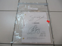 ClassicTheMentalist "Miss Red" Collated Autographed Script 2009