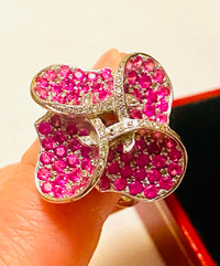 cute Pink Flower ring