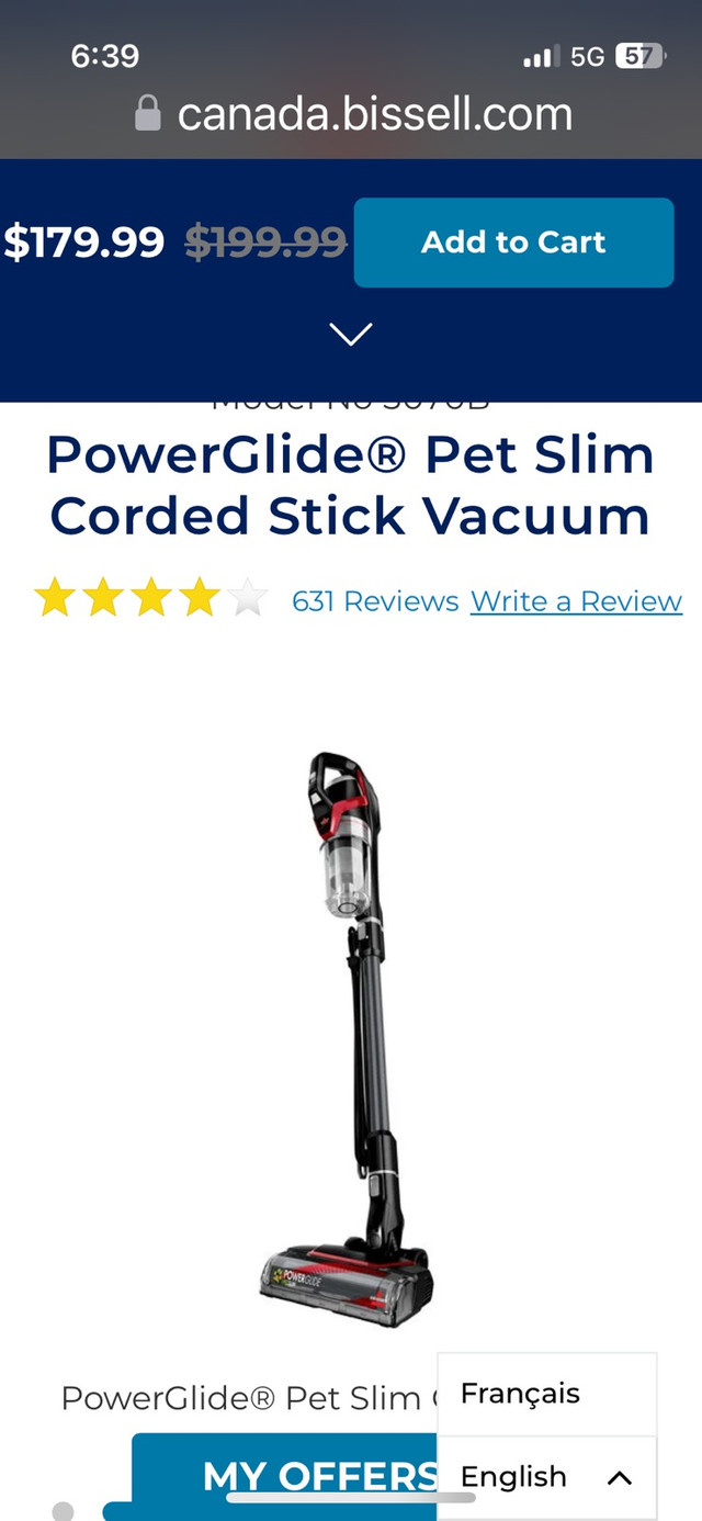 Vacuum cleaner  in Vacuums in Guelph