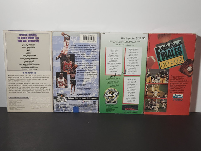 VINTAGE MICHAEL JORDAN 4 VHS LOT in Arts & Collectibles in St. Catharines - Image 2