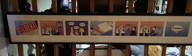 Dilbert  Avery Advertising strip rare. 57” x 10” in Arts & Collectibles in Markham / York Region