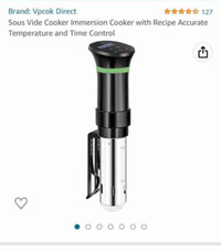 Brand NEW Sous Vide immersion cooker 
