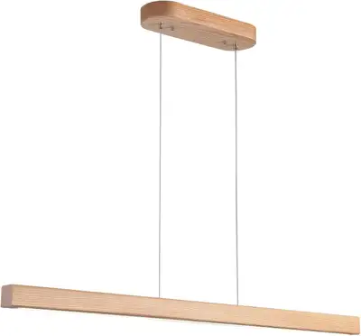 NEUF: Luminaire suspendu en bois de 180,3 cm 60 W LED, View more