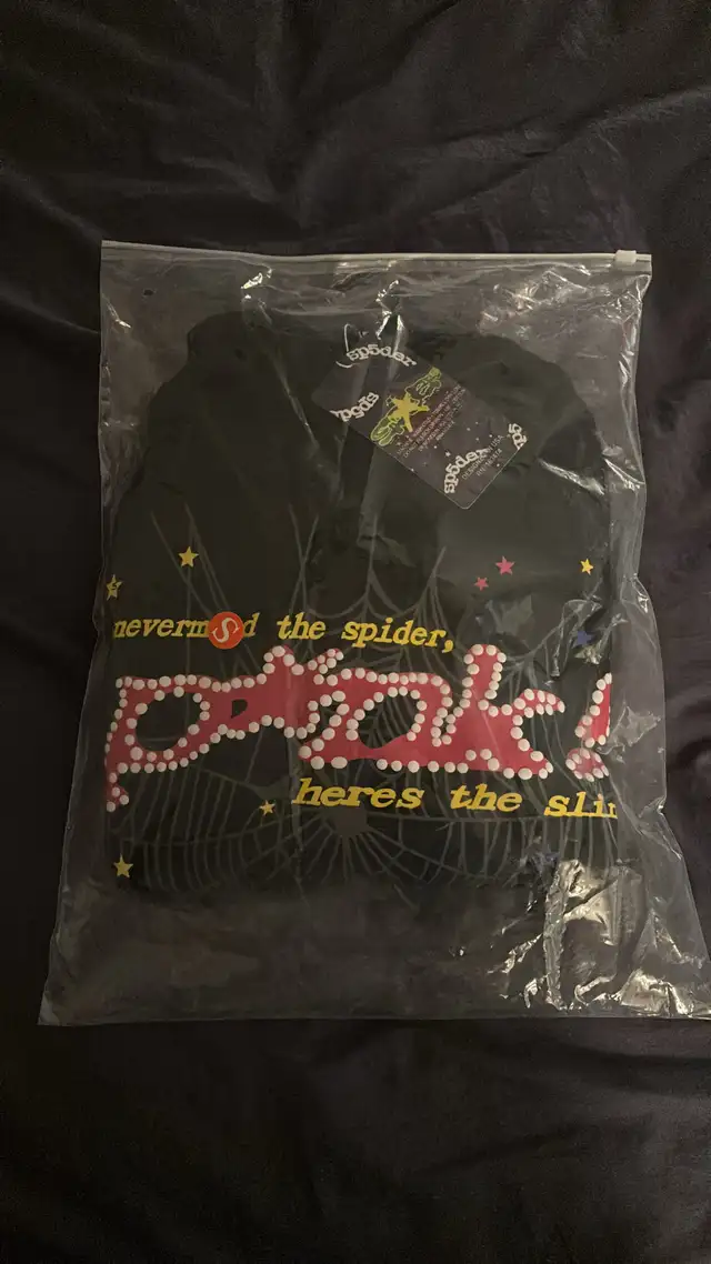 SP5DER P*NK Hoodie Black - (Size S) in Men's in Oakville / Halton Region - Image 9