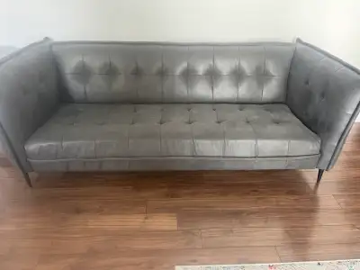 divan cuir design (charcoal) , View more