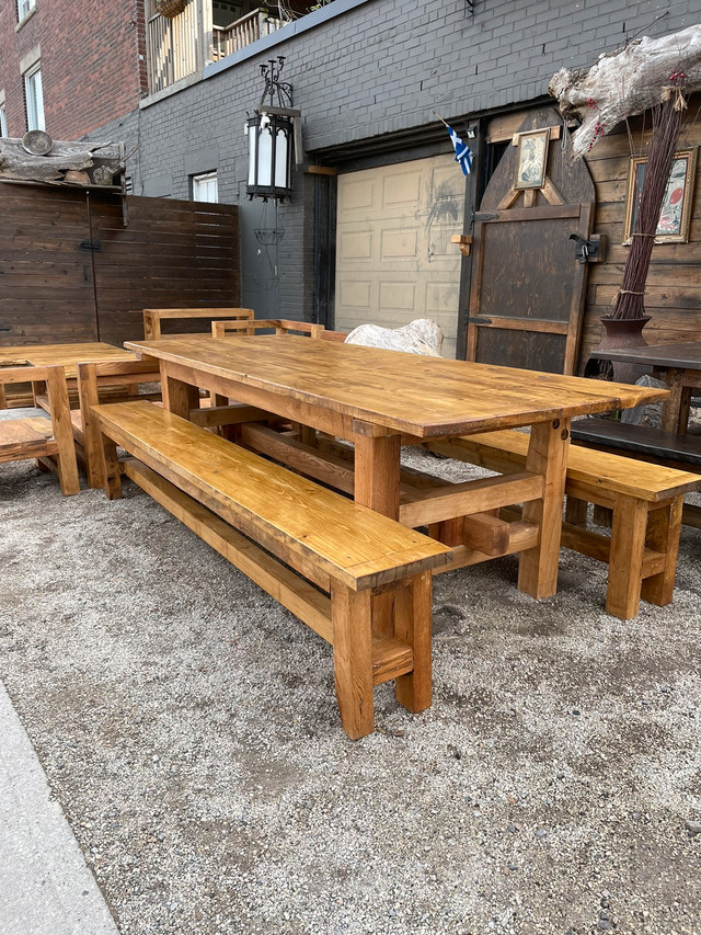 Outdoor or indoor dining Harvest table in Patio & Garden Furniture in City of Toronto - Image 3