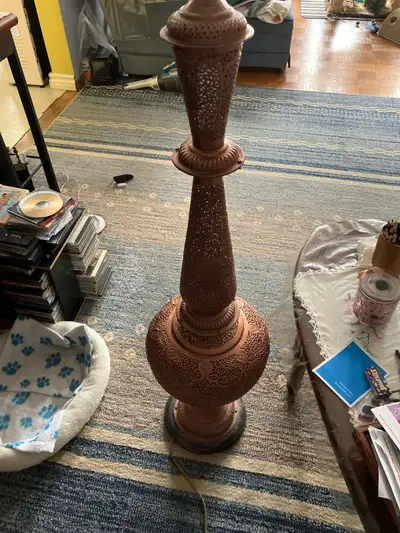 Brass floor lamp, View more