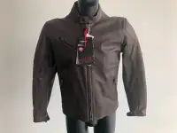 Ducati Dainese Downtown Brown Leather Jacket NEW sz 56