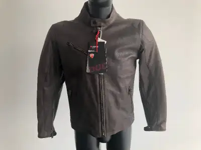 Downtown Brown Leather Jacket NEW 56 ONLY Euro Size 50 part # 981032750 - NEW with tags - SOLD! Euro...