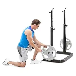 Squat Rack, bench and Weights, View more