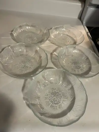 6” glass bowls $5 for 5 bowls, View more
