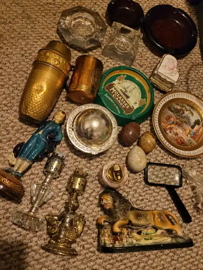 $10 each Small antiques tobacco ashtrays lighter, View more