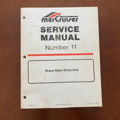 1994 MerCruiser Number 11 Bravo Stern Drive Unit Service Manual, View more