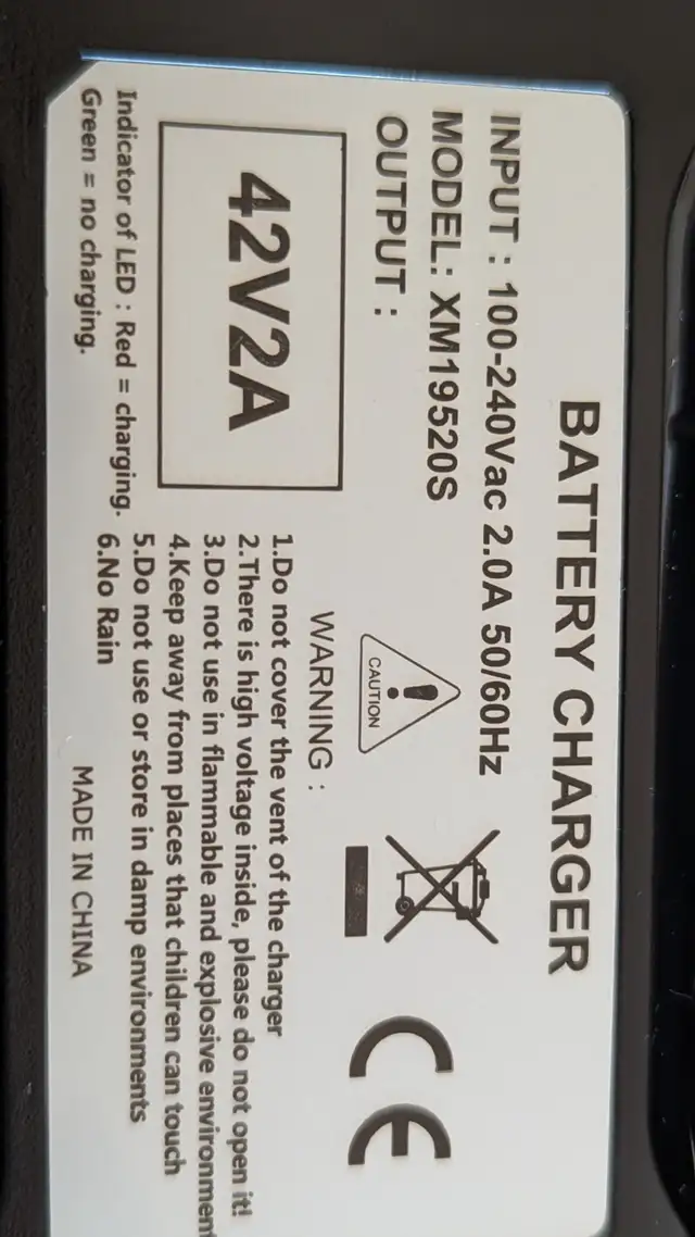 42v Power Charger for ebikes or scooters, tip 5.5mm or 8mm in General Electronics in Oshawa / Durham Region - Image 6