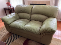 Leather love seat for free