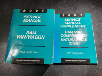 2001 Dodge Ram Van Wagon Service Manual Set Ram 1500 2500 3500