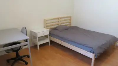 Private furnished room (12 ft x 12 ft = 144 sq ft) available on the second floor of a quiet, clean h...