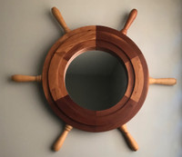 Nautical Mirror Wooden Frame