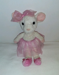 Douglas Cuddle Toy 9" Plush Petunia Mouse Ballerina Doll in Tutu