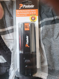 Brand new unopened paslode 6v nailer battery model 404717