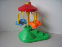 Vintage Fisher Price Little People Airplane Ride Swing