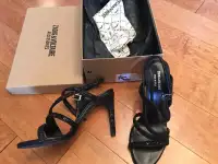 Ladies Zadig & Voltaire black sparkly sandals new in box