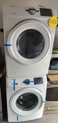 FRONT LOAD WASHER AND DRYER SET IN EXCELLENT CONDITION WITH WARR