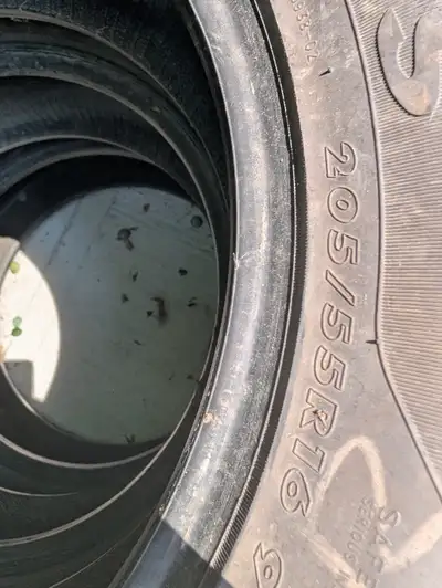 A set of four tires very little used. Size 205 oblique 55r16 antares brand going for $35 per tire